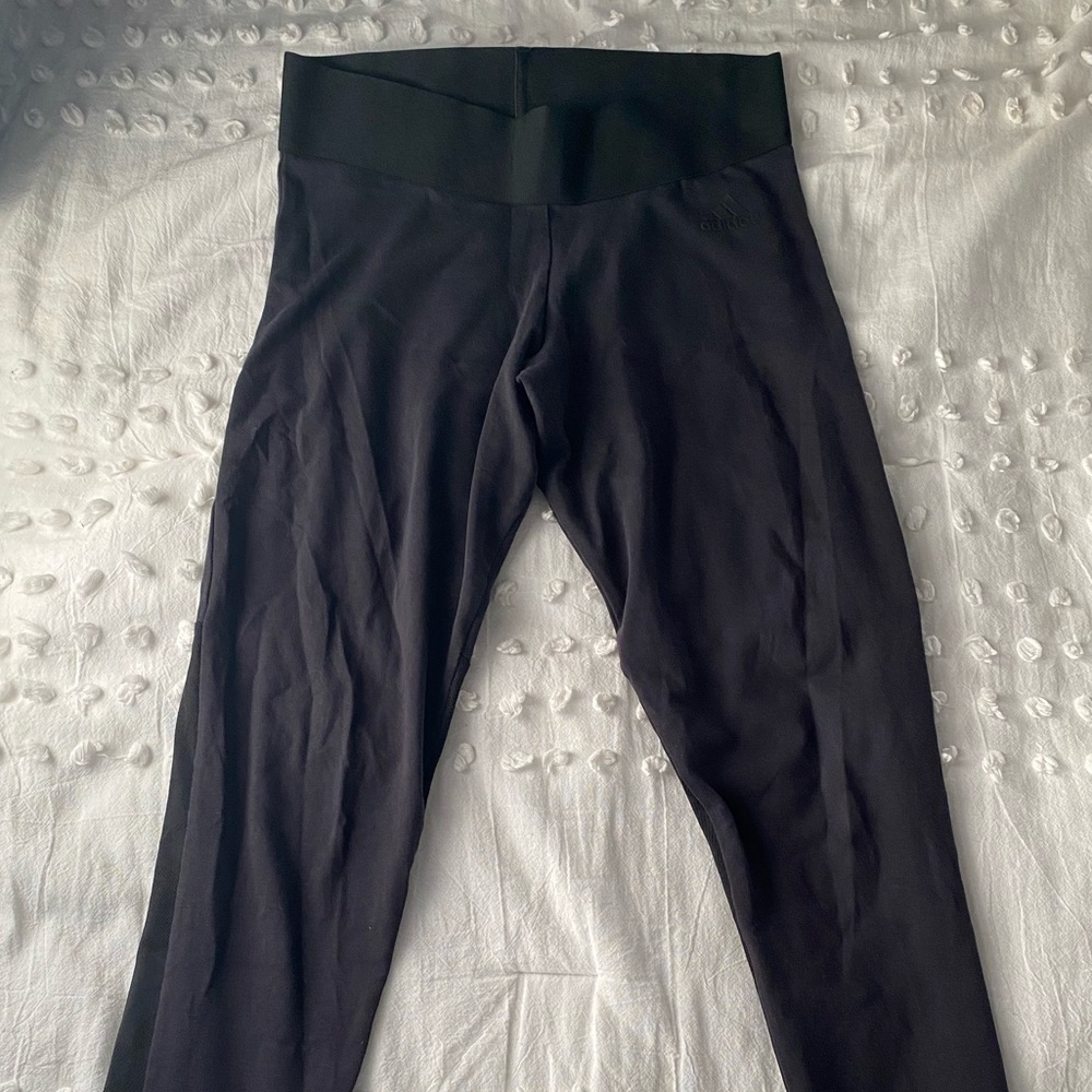Adidas Leggings with Mesh Pattern on Back
